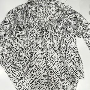 ZARA zebra button up
